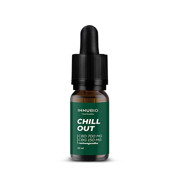 INNUBIO Chillout olejek konopny z ashwagandą, 7% CBD, 1.5% CBG, 10 ml 